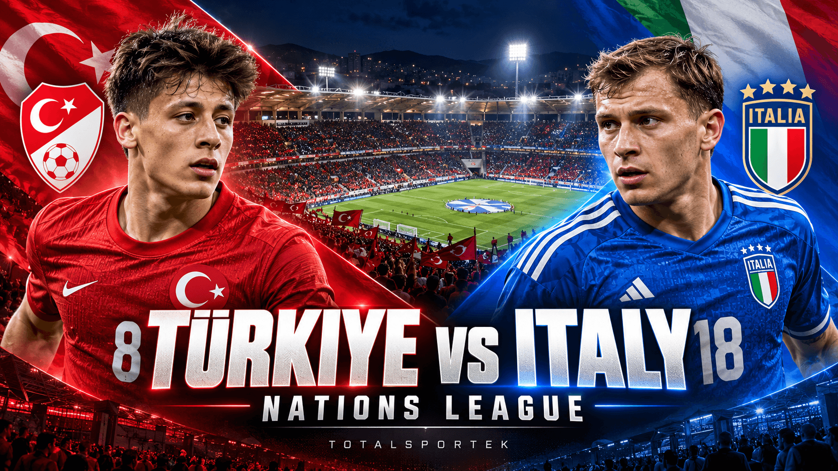 Türkiye vs Italy Under the Lights: European Rivals Chase Early Momentum on Totalsportek