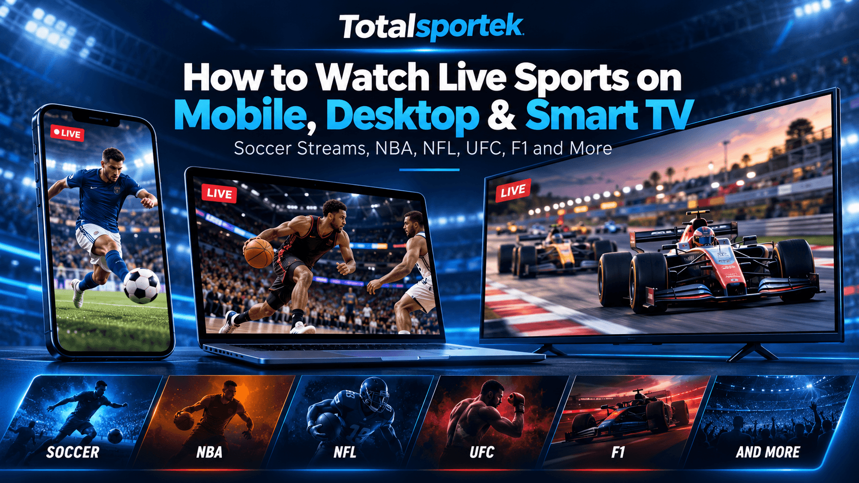 How to Watch Live Sports on Mobile and Desktop and Smart TV